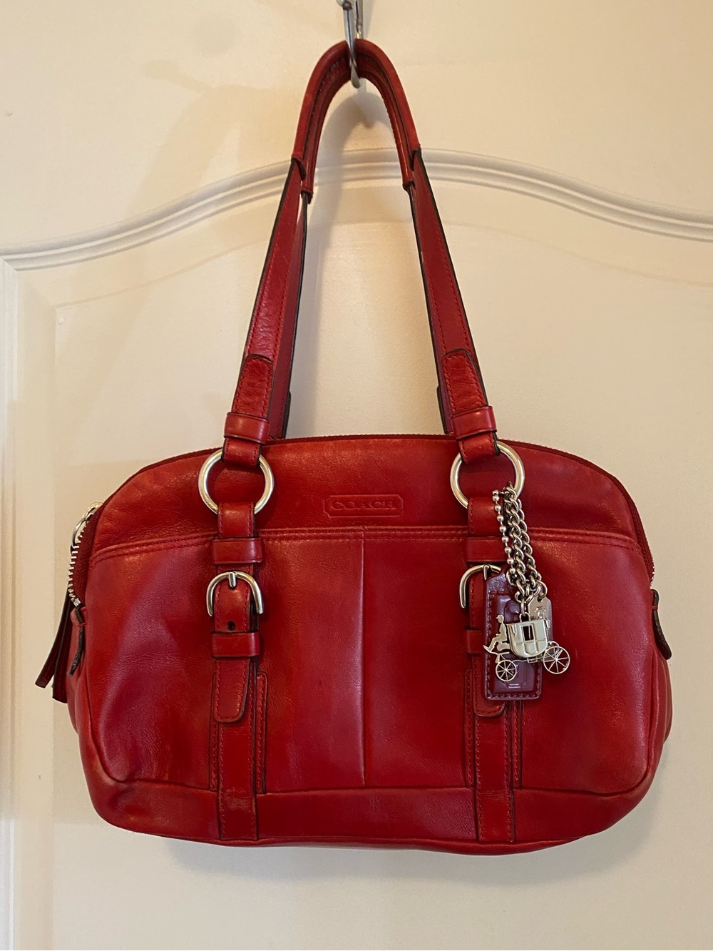 Vintage Coach Bonnie bag in red